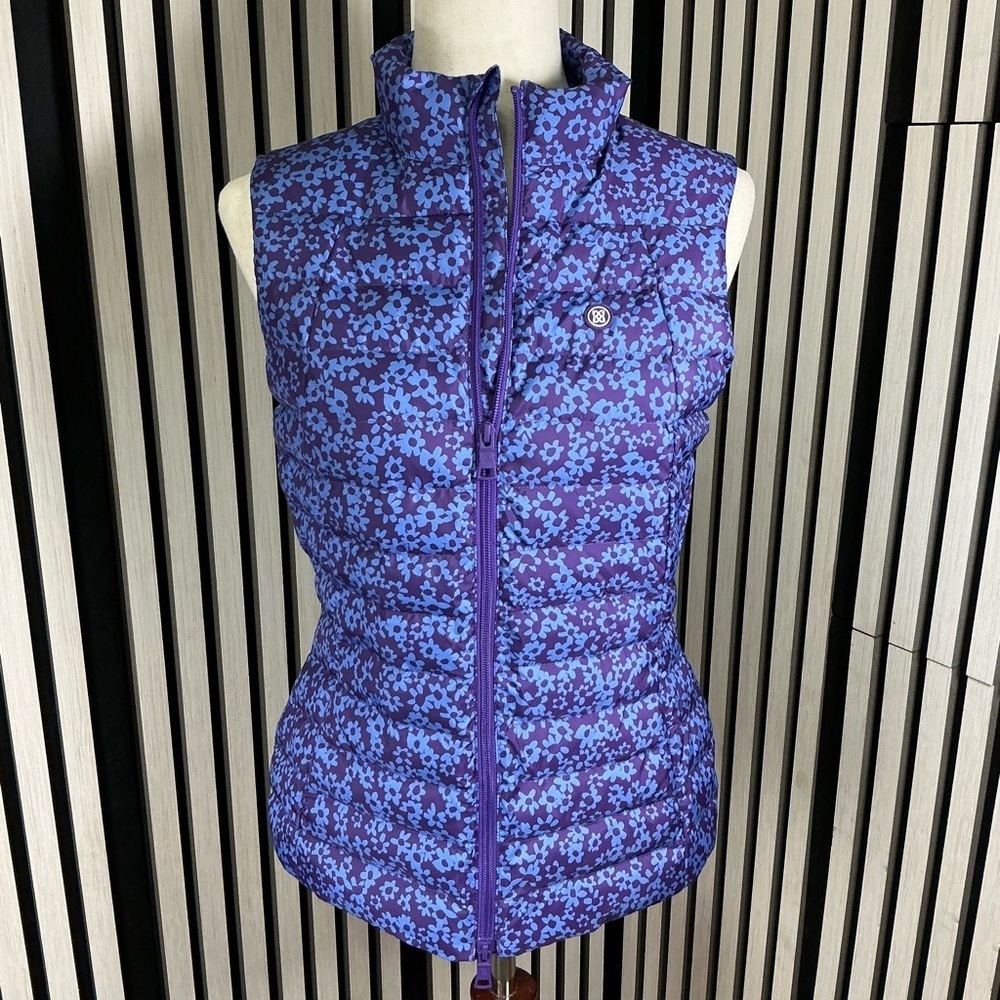 New G/FORE Blue and Purple Women's Puffer Vest, Sz S